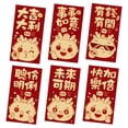 thumbnail image 1 of vnanda Chinese New Year Red Envelopes 6pcs Red Envelope Exquisite Festive Chinese Style Dragon Pattern Red Pocket for New Year Dragon Pattern Red Envelopes, 1 of 8