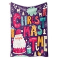 thumbnail image 1 of vnanda Christmas Decor Blanket Christmas Blanket with Elk Snowflake Santa Claus Print Soft Cozy Rectangle Sofa Bed Office Nap Blanket for Xmas Festival Gift, 1 of 8