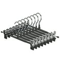 thumbnail image 1 of vnanda Clothes Organizer Rack 8pcs Trouser Hangers Adjustable Non-slip Space Saving with Rubber Coating Strong Chrome Clothes Hangers Pants Rack, 1 of 8