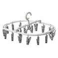 thumbnail image 1 of vnanda Clothing Hanger with Multiple Clips Folding Drying Rack for Small Clothes Multi-functional Space-saving Clothing Hanger with Clips for Bras for Socks, 1 of 8