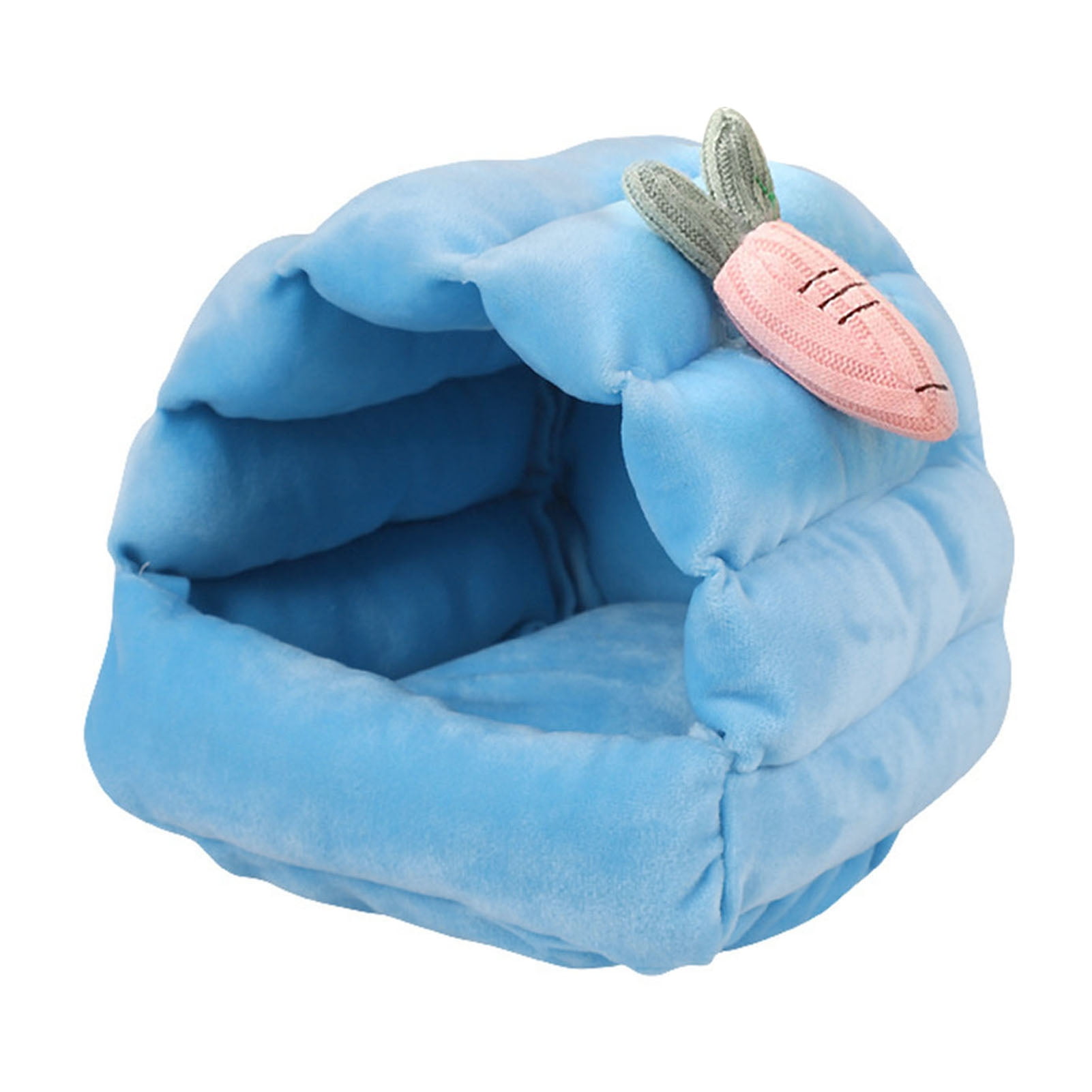 Visual Reference: Vnanda Cold Resistant Hamster Bed Cozy Hamster Nest Bunny Carrot