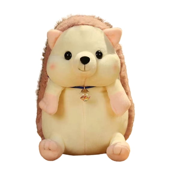 vnanda Cute Cartoon Hedgehog Plushie Hedgehog Plush Toy Soft Fluffy Stuffed for Kids Compact Size Lovely Cartoon Design Perfect Birthday Gift