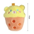 thumbnail image 1 of vnanda Cute Stuffed Toy Milk Tea Cup Plush Soft Fluffy Cartoon Stuffed Toy with Sweet Colors Elastic Shoulder Bag/shcoolbag Pendant Handmade for Kids, 1 of 7