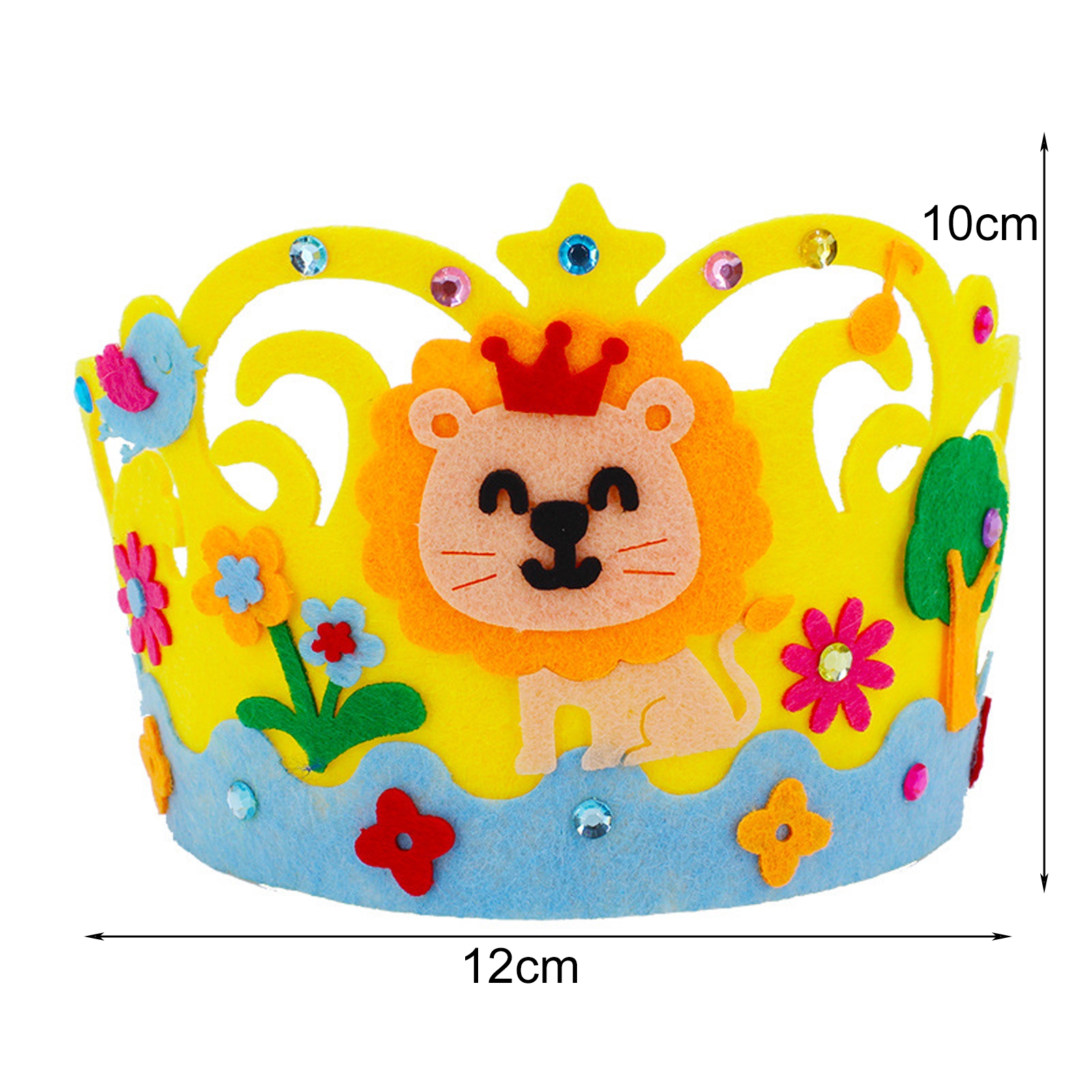 vnanda Diy Crown Diy Birthday Crown Hat for Kids Fun Creative Party ...