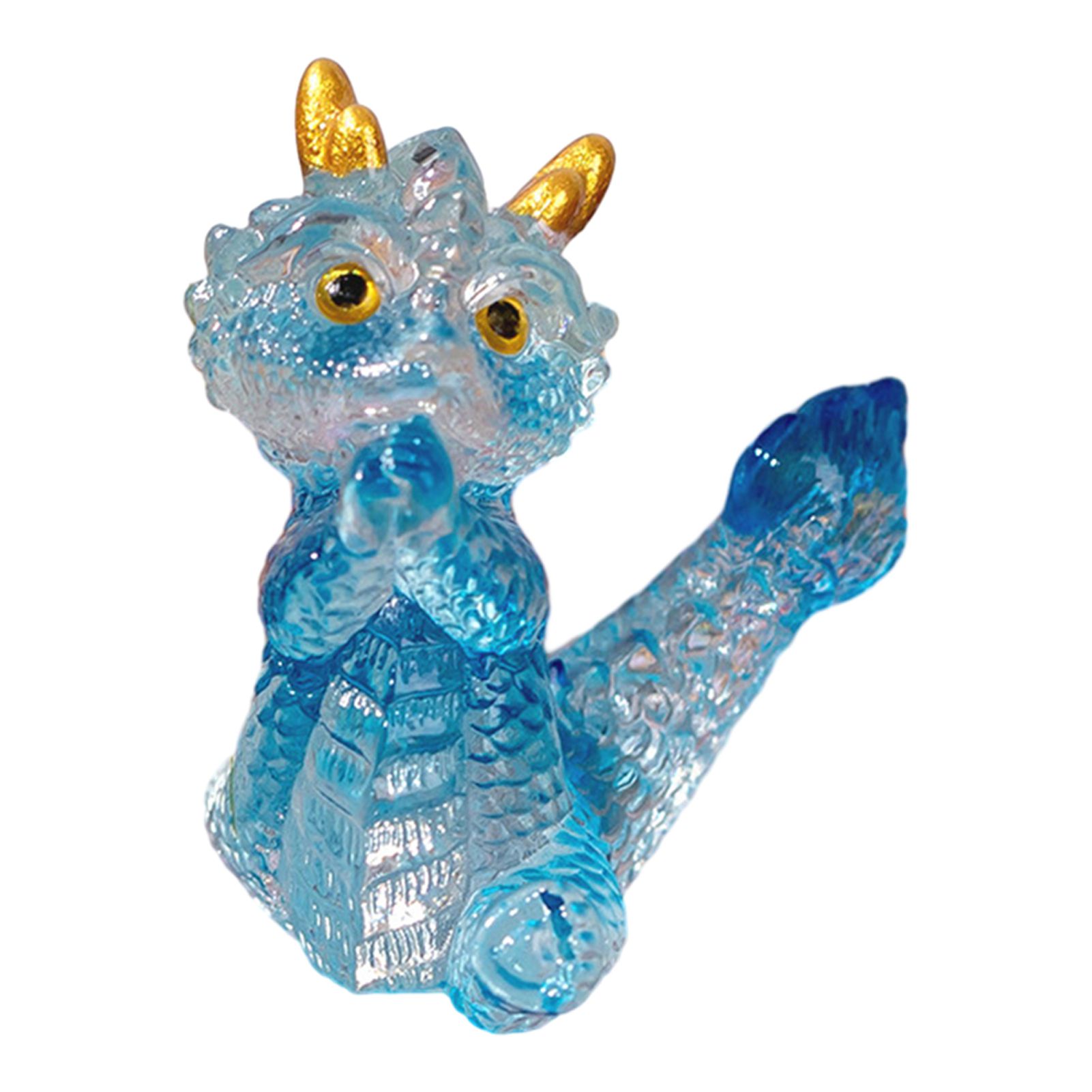 Carnation Flower Dragon Figurine 12cm