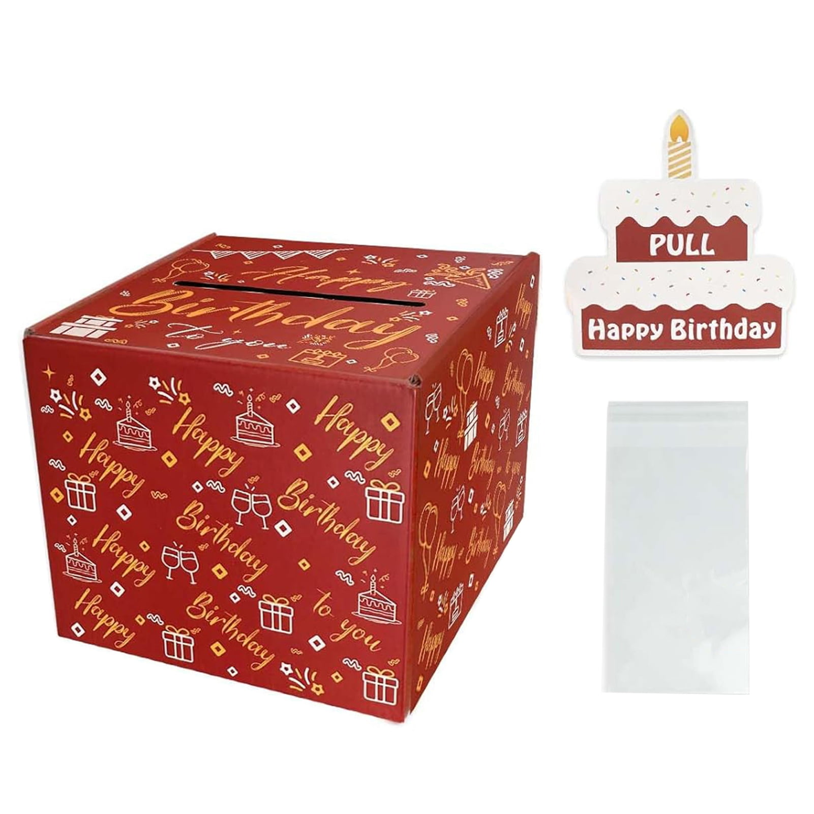 vnanda Elegant Cash Gift Box Happy Birthday Money Box Diy Creative