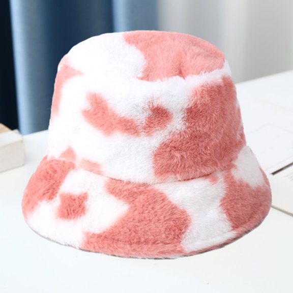 vnanda Fisherman Hat with Adjustable Drawstring Leopard Print Winter Fisherman Hat with Adjustable Strap Windproof Resistant Bucket Hat for Women Outdoors