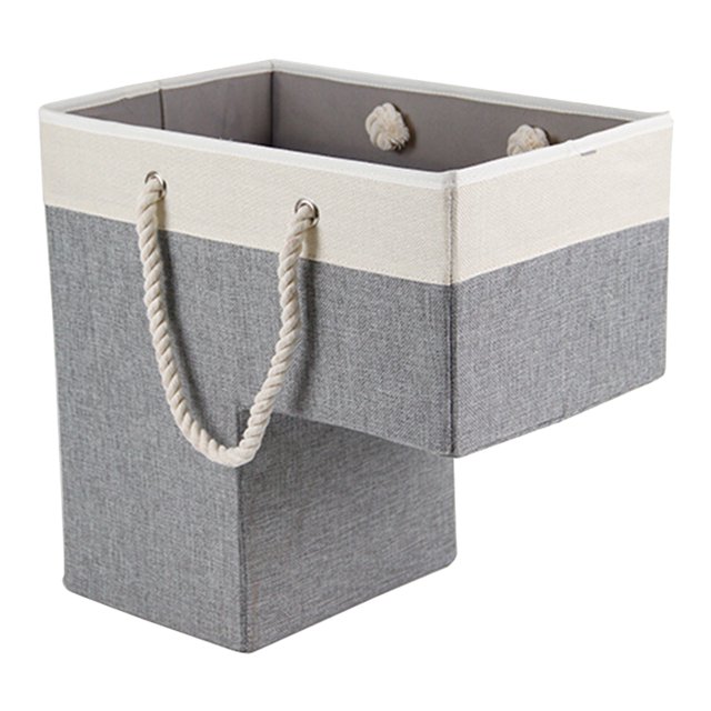vnanda Foldable Stair Basket Stair Basket Foldable Portable Capacity Heavy Duty Fabric Carpeted