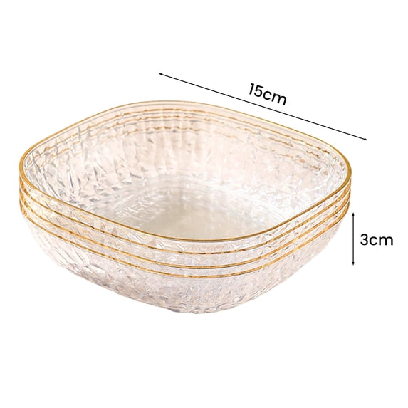 vnanda Fruit Plate with Stylish Design Stylish Functional Translucent Plate for Home Decor Organization Plate with Heightened Thick Bottom Support