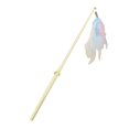 thumbnail image 1 of vnanda Funny Cat Toys Cat Teasing Stick Interactive Toy with Feather Relieve Boredom Stress Train Entertain Cat with Durable for Stimulating for Active, 1 of 8