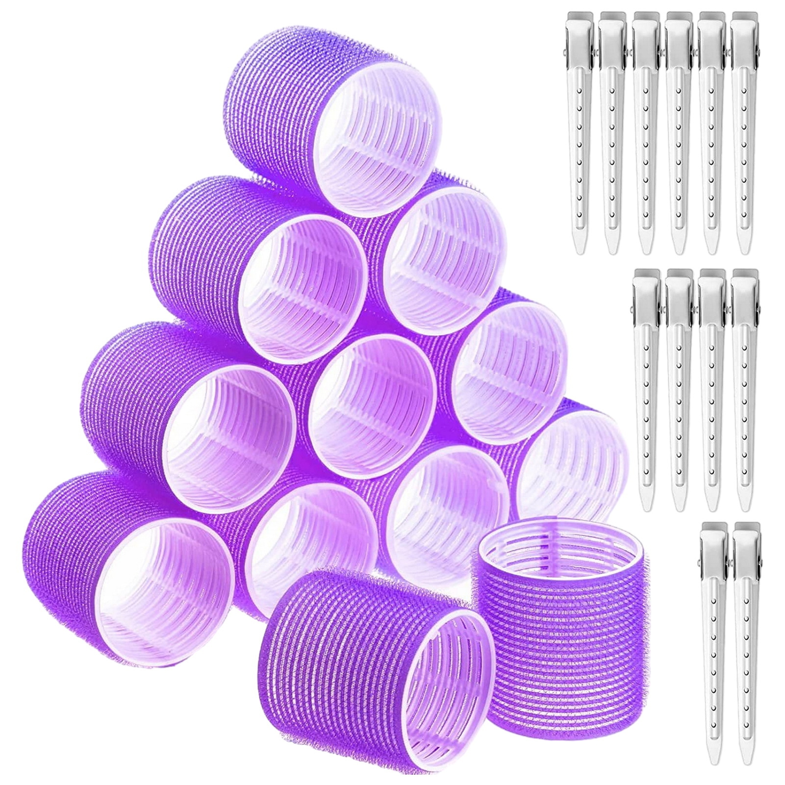 Hair Rooling vnanda Hair Rolling Curler 1 Set Self Grip Hair Roller Kit with ...