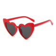 thumbnail image 1 of vnanda High Translucency Lenses Sunglasses Vintage Heart Shaped Sunglasses with High Translucency Lens Trendy Retro Decorative Sun Glasses for Women, 1 of 8