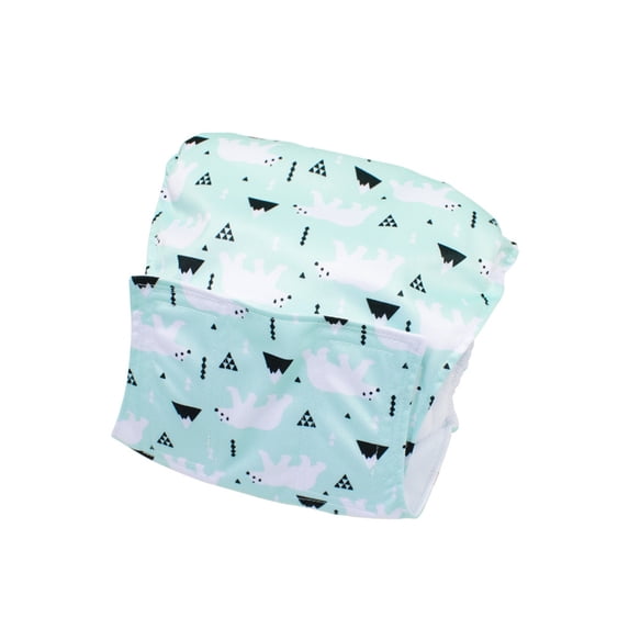 vnanda Leakproof Dog Diaper Male Dog Diaper Lightweight Dog Wraps Cartoon Print Washable Elastic Trim Belly Band Pet Menstrual Pants