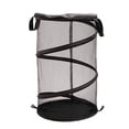 thumbnail image 1 of vnanda Lightweight Laundry Basket for Easy Carrying Breathable Foldable Laundry Basket with Drawstring Opening Durable Polyester Cloth Dirty for Storage, 1 of 8