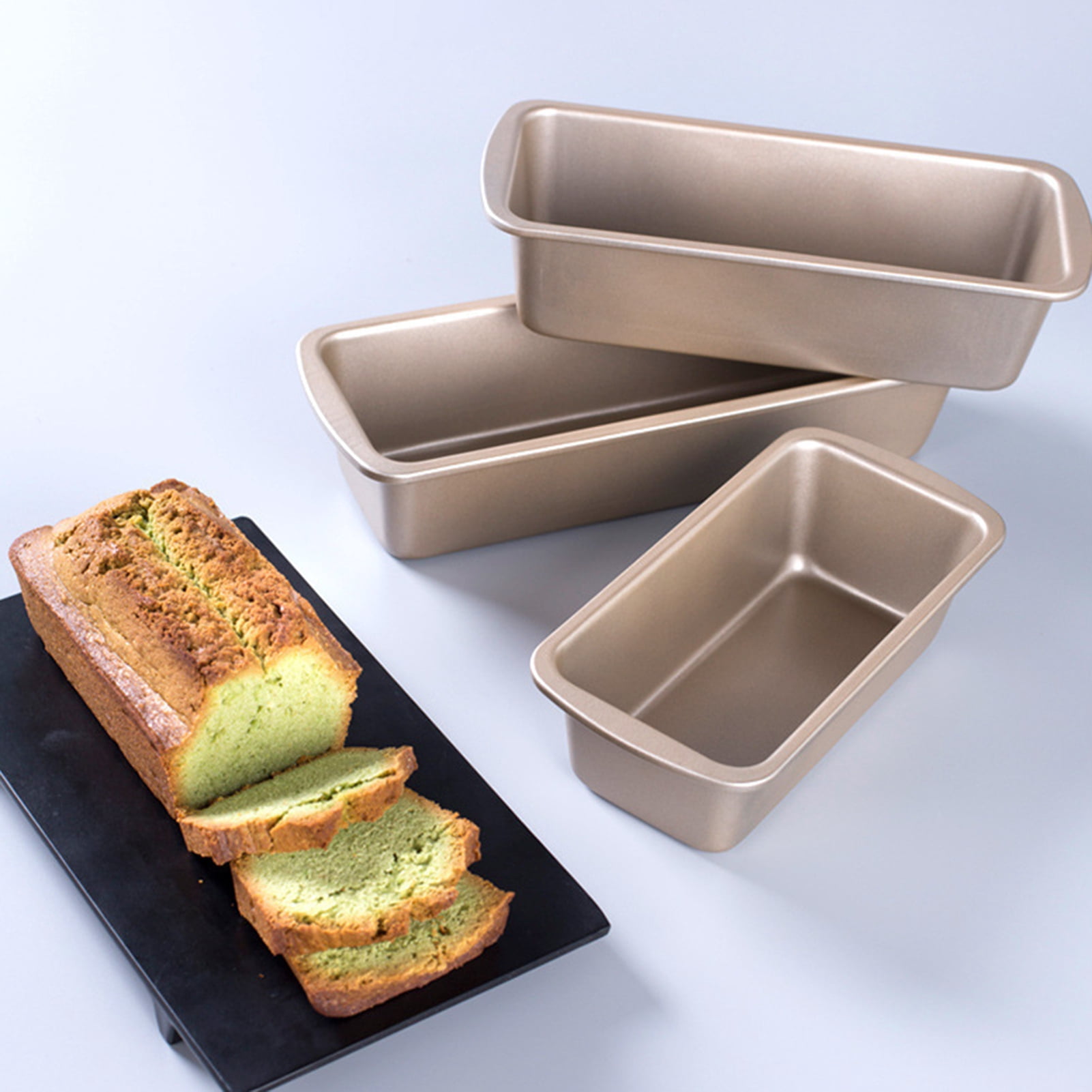 Pan High vnanda Non-stick Toast Box, Rectangle Rainbow Cake Baking Pans, High ...