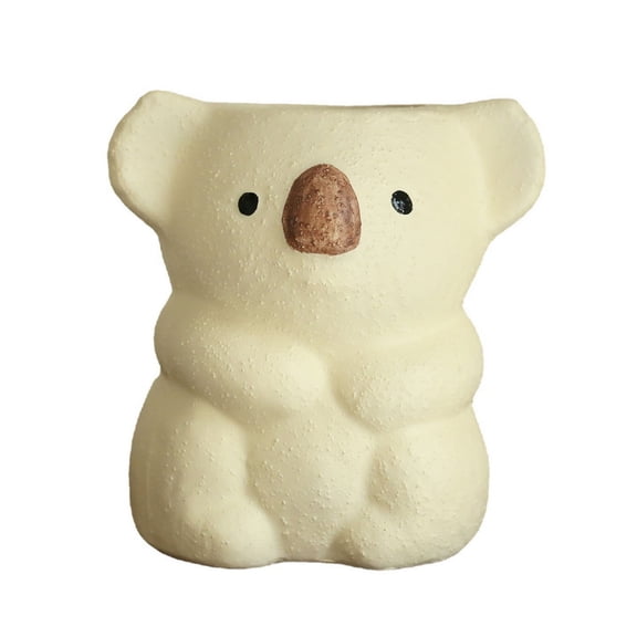 vnanda Opening Makeup Brush Holder Makeup Brush Storage Bucket Ins Style Koala Design for Neat Efficient Organization of Brushes Sleek Stylish for Beauty