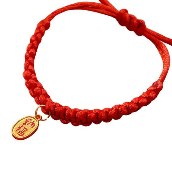 vnanda Pet Collar with Chinese Elements Rope Pet Collar Chinese-inspired Hand-woven Stylish Lucky Comfortable Adjustable Long Lifespan Dog Collar Comfortable