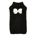 thumbnail image 1 of vnanda Pet Sweater with Good Elasticity Knitted Pet Sweater with Bow Decoration Soft Breathable Comfortable Winter Apparel for Dogs Cats Easy to Wear Stylish, 1 of 8