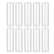 vnanda Plastic Coin Holder 10pcs Coin Tube Transparent Plastic Coin Tube Organizer