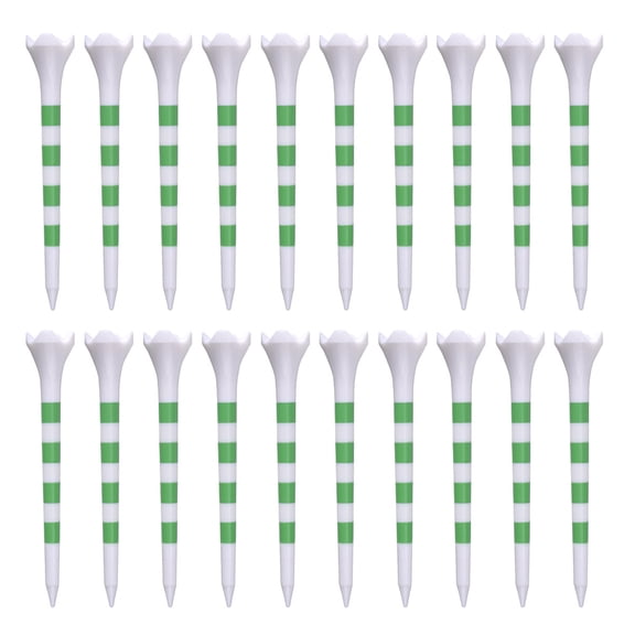 vnanda Plastic Golf Tees 20pcs Golf Tees High Stability Low Friction Unbreakable Simple Installation Golf Training Tools