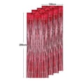 thumbnail image 1 of vnanda Rain Curtain Lightweight Curtains 4pcs Rain Curtain Lightweight Reusable Shiny Fringe Backdrop Curtains for Parties Birthdays Celebrations Versatile, 1 of 7