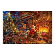 vnanda Reusable Jigsaw Set Advent Calendar 2024 Jigsaw Puzzle Set Christmas Scene 24-day Countdown Calendars Reusable Puzzle 1008 Pieces Christmas Scene