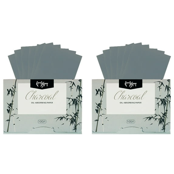 vnanda Shine Control Blotting Papers Oil-absorbing Paper for Oily Skin 2 Boxes of Extraction Type Face Blotting Sheets with Plant Fragrance Safe for Instant