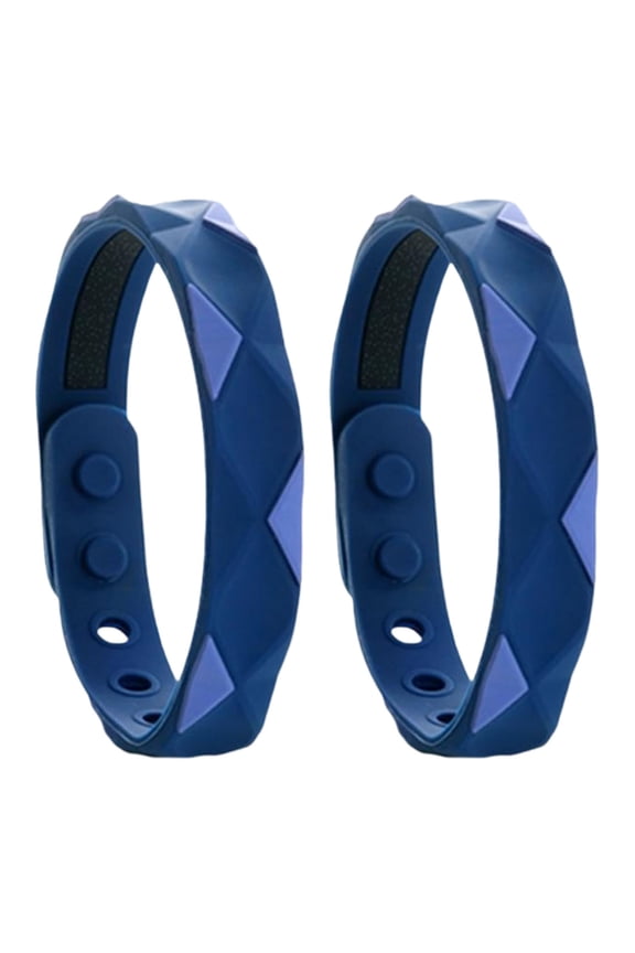Sleep Improvement Bracelet 2pcs Anti Static Bracelet Adjustable Multi-hole Sleep Quality Relaxation Unisex Waterproof Silicone Energy Balance Bracelet