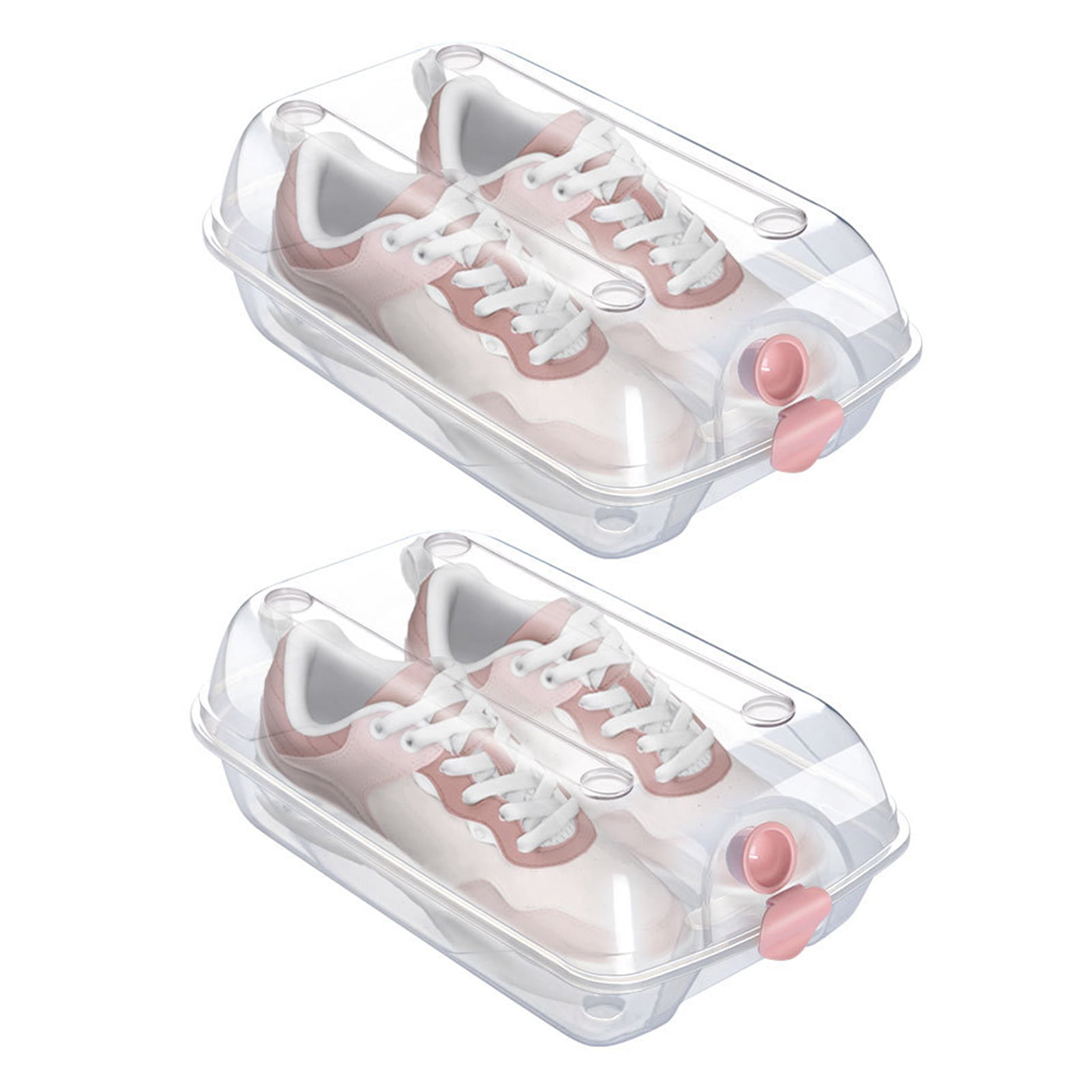 vnanda Smell-proof Shoe Storage 2 Pcs Shoes Storage Box Thickened