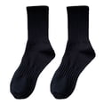thumbnail image 1 of vnanda Soft Socks 1 Pair Unisex Socks Pure Color Knitted Mid-tube Ankle Protection Soft High Elasticity Anti-slip Warm No Odor Sweat Absorption Adult Four, 1 of 8