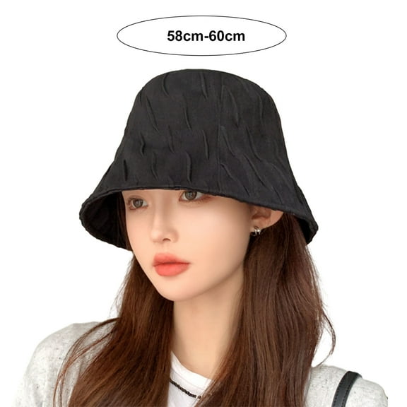 vnanda Solid Color Bucket Hat Stylish Unisex Bucket Hat for Winter Fall Solid Color One-piece Fisherman Hat with Elastic Band for Men Women Windproof Outdoor