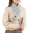 thumbnail image 1 of vnanda Solid Color Scarf Winter Electric Heating Scarf Unisex Thick Neck Protection Washable Windproof Cold-resistant Smooth Solid Color Neck Warmer Neck, 1 of 8
