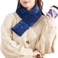 thumbnail image 1 of vnanda Solid Color Scarf Winter Electric Heating Scarf Unisex Thick Neck Washable Windproof Cold resistant Smooth Solid Color Neck Warmer Neck, 1 of 8