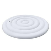 vnanda Spa Hot Tub Cover 145cm Inflatable Hot Tub Cover Foldable Energy Saving Round Hot Tub Lid Outdoor Spa Pool Windproof Rain Overflow Thermal Cover