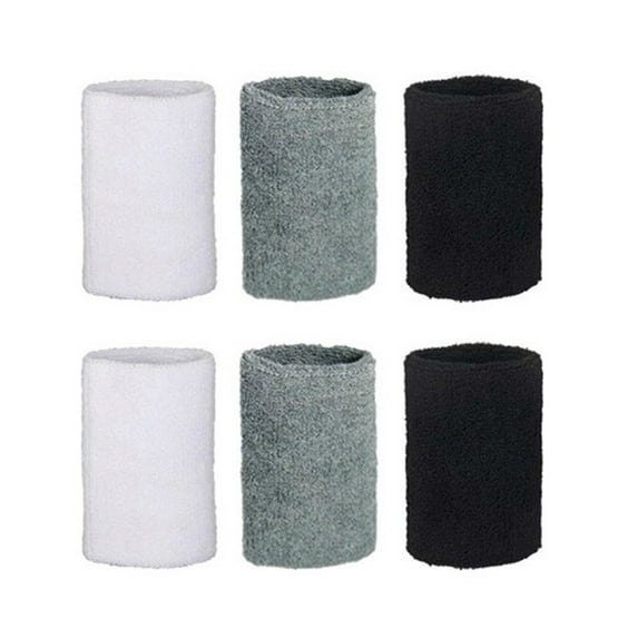vnanda Sports Wristband 6pcs Wrist Band Elastic Wrist Sweatbands Sports Fitness Comfortable Flexible Wrist Guard for Outdoor Flexible Design Wrist Support