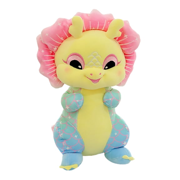 vnanda Spring Festival Decoration New Year Zodiac Dragon Plush Toy Chinese Year of 2024 Mascot Soft Stuffed Decoration Luck Dragon for Home Party Dragon