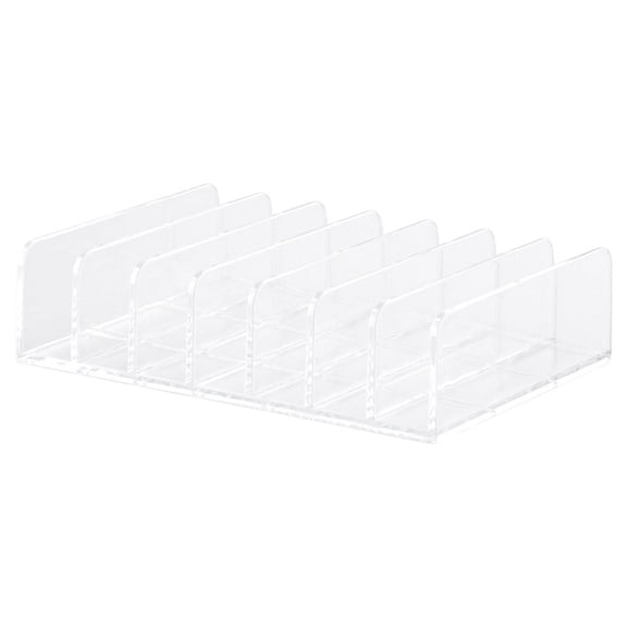 vnanda Storage Rack with Divided Spaces Desktop Cash Eyeshadow Palette Organizer Heavy Duty Storage Rack with 7 Compartments for Money More Heavy Duty Ps