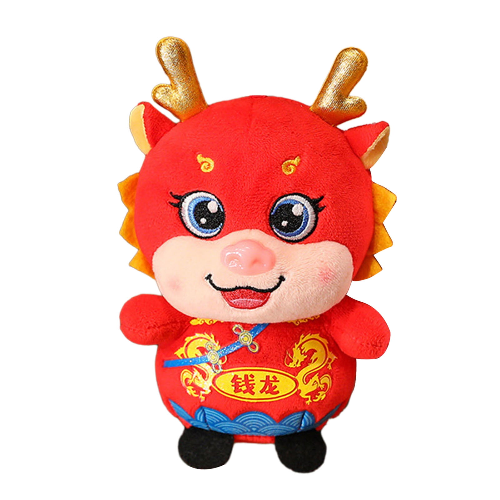 vnanda Stuffed Dragon Year of 2024 Mascot Dragon Plush Pendant Chinese