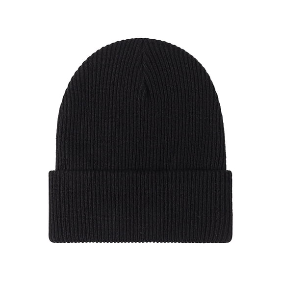 vnanda Thermal Beanie Hat Unisex Autumn Winter Solid Color Knitting Hat Beamless Thickened Beanie Hat Men Women Warm Hat Fashion Accessories Soft Thermal