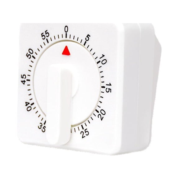 vnanda Time Management Tool Mechanical Kitchen Timer Square 60 Minute Portable Timer for Cooking Baking Time Management Mechanical Timer