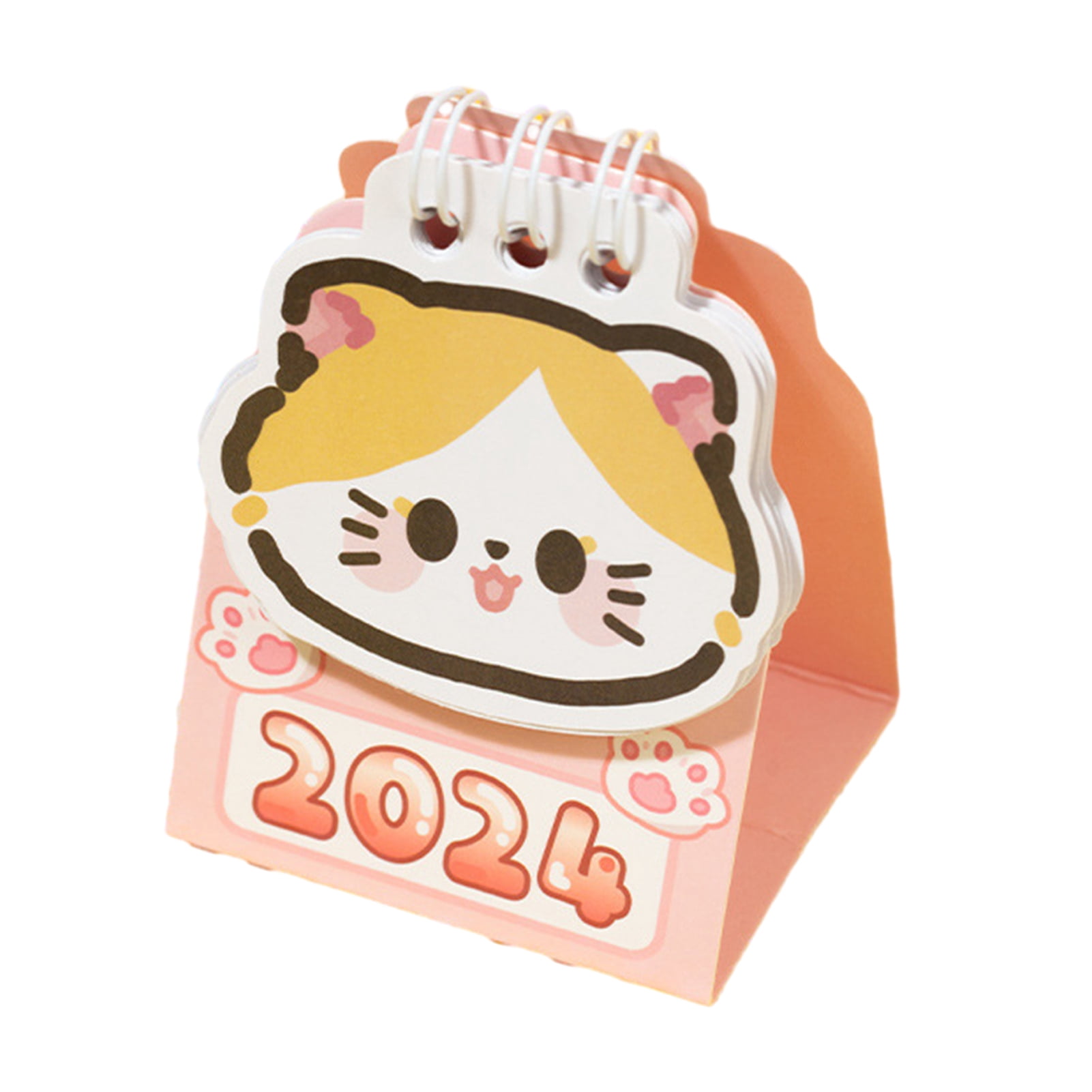 vnanda Triangular Structure Desk Calendar Desk Calendar Compact Cute ...