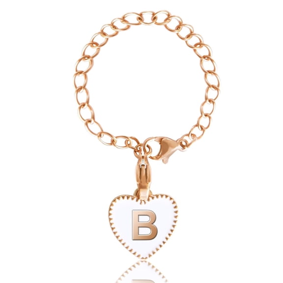 vnanda Tumbler Handle Charm Tumbler Letter Charm Love Heart A-z Capital Letter Water Cup Mug Handle Decoration Hanging Chain Pendant Tumbler Accessories