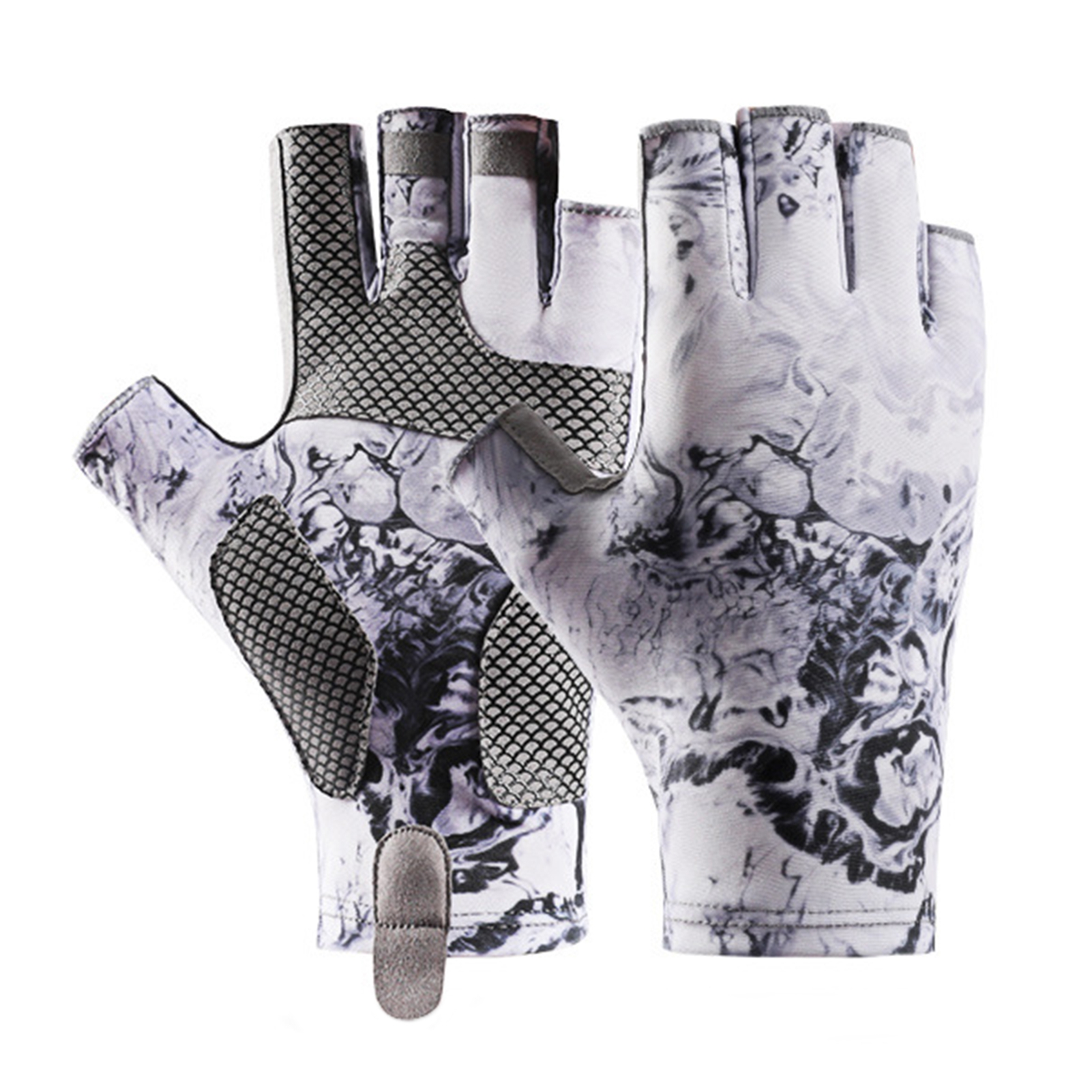 Bassdash ALTIMATE Guanti Da Pesca Protezione Solare UPF 50+ – Dita Scoperte, Palmo Antiscivolo, Uomo/Donna