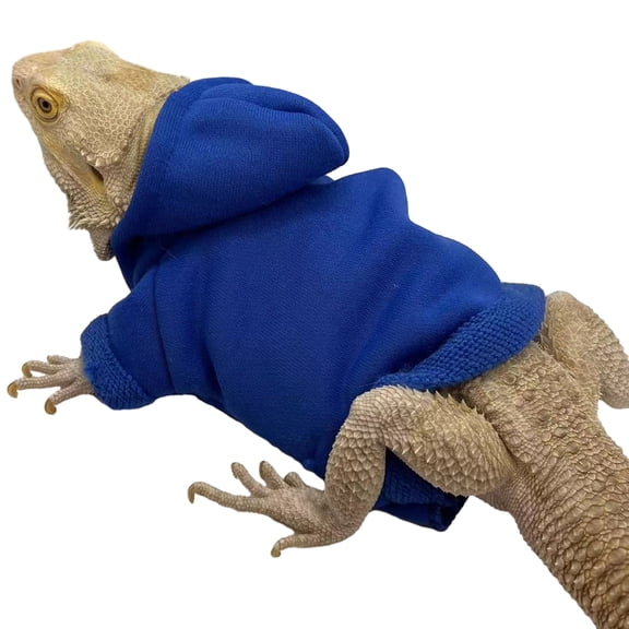 vnanda Washable Wear-resistant Pet Clothes Adjustable Lizard Clothing Hoodie T-shirt with Fastener Tape Soft Breathable Durable Pet for Small for Lizards