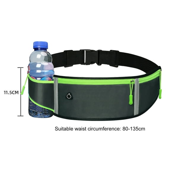 vnanda Water Bottle Waist Strap Multifunctional Sports Fanny Pack with Water Bottle Holder Adjustable Strap Large Capacity Waterproof Waist Bag for Running