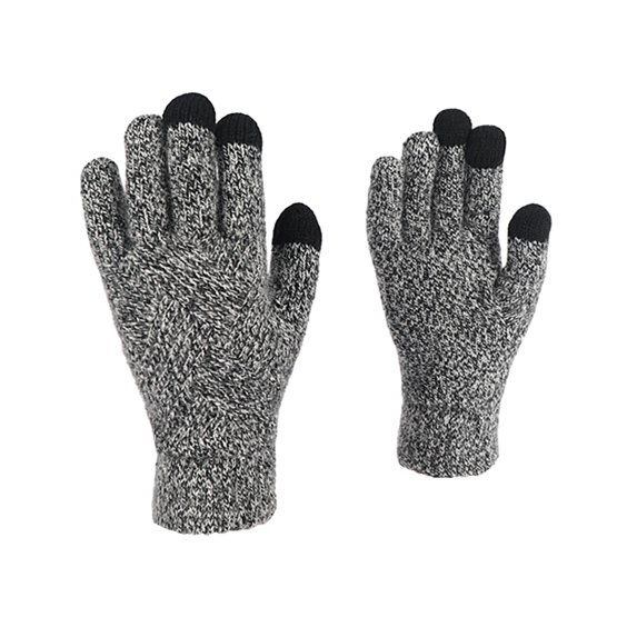 vnanda Winter Adults Gloves Winter Touchscreen Gloves Warm Comfortable Double Layers Gloves for Men Women Windproof Elastic Cuff Perfect for Weather