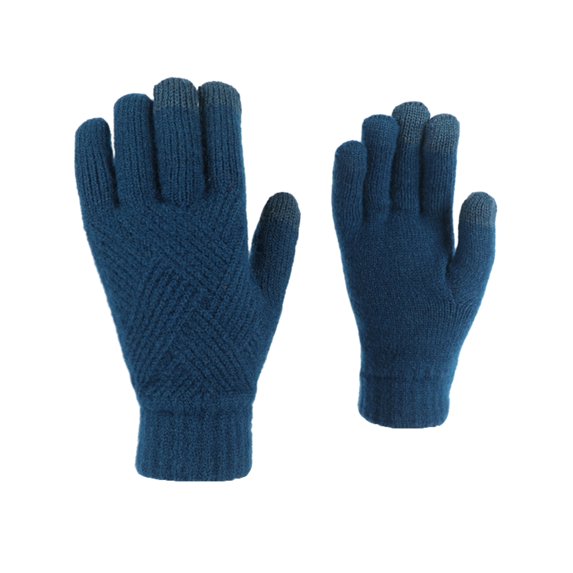 vnanda Winter Adults Gloves Winter Touchscreen Gloves Warm Comfortable Double Layers Gloves for Men Women Windproof Elastic Cuff Perfect for Weather