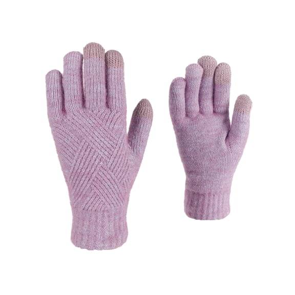 vnanda Winter Adults Gloves Winter Touchscreen Gloves Warm Comfortable Double Layers Gloves for Men Women Windproof Elastic Cuff Perfect for Weather