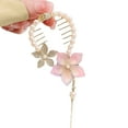 thumbnail image 1 of vnanda Women Hair Barrette Exquisite Flower Hair Clip with Faux Pearl Tassel Shining Rhinestones Elegant Hair Accessory for Women Girls Secure Hold Hairpin, 1 of 8