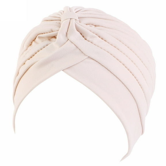 vnanda Women Hat Elastic Middle Eastern Style Hat for Women Men Traditional Layered Solid Color Beanie for Windproof Thick Wear Soft Hair Adult